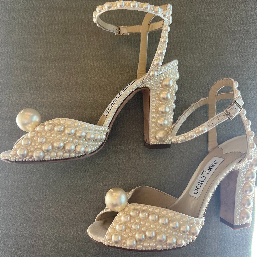 Jimmy Choo Sacaria 100 Embellished Heels